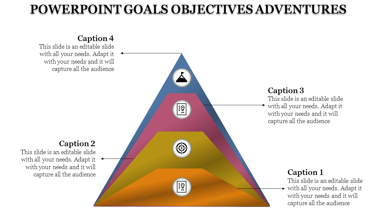 Free - Triangle PowerPoint Template Goals Objectives